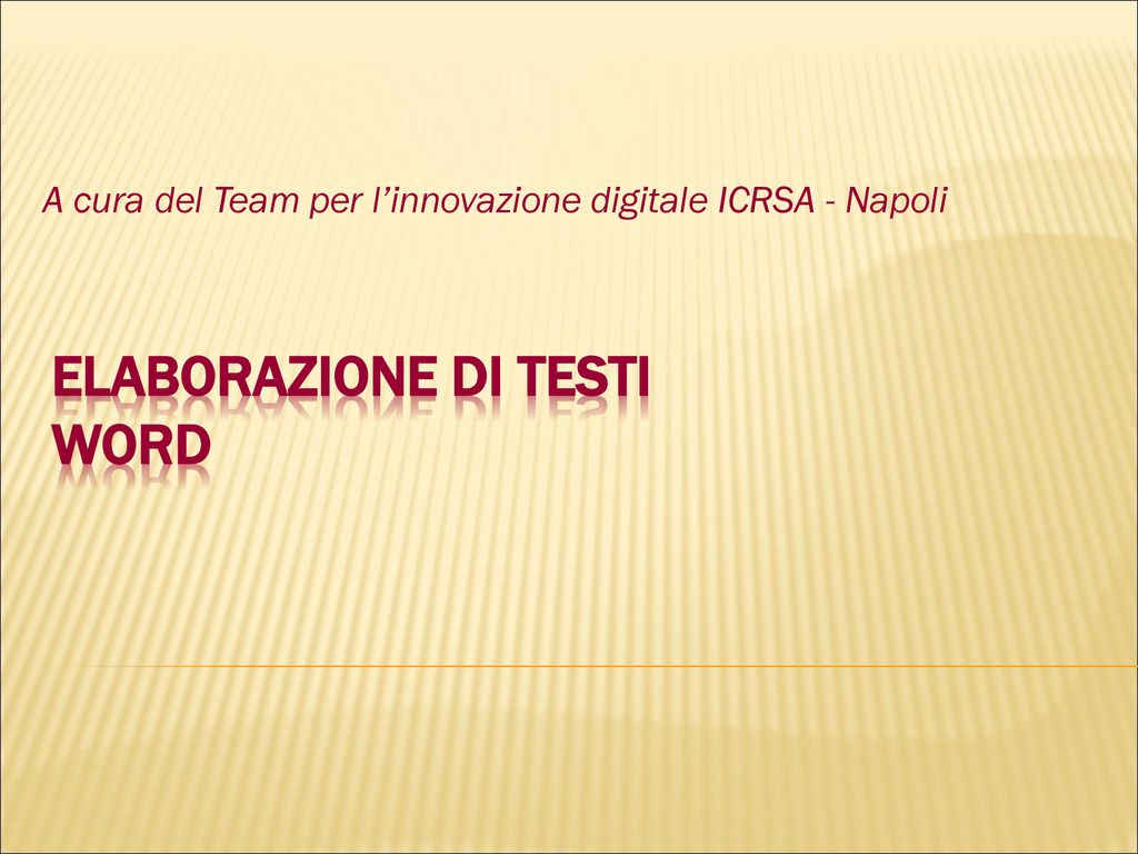 Elaborazione Di Testi Word Ppt Scaricare